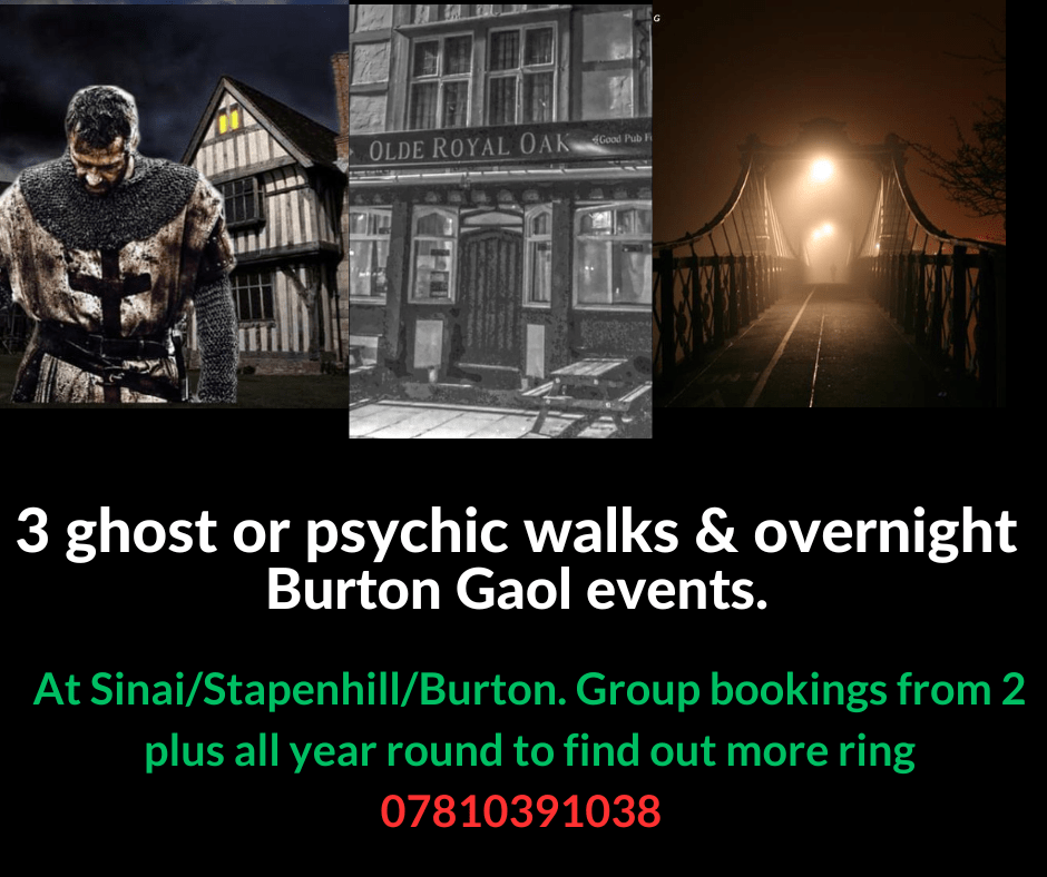 Burton ghost walks group bookings